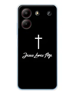 Чехол для ZTE Blade A54 с картинкой «Иисус любит тебя»