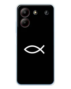 Чехол для ZTE Blade A54 с картинкой «Символ рыбы Jesus» Чехол для ZTE Blade A54 с картинкой «Символ рыбы Jesus»