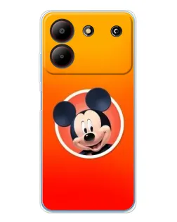 Чехол для ZTE Blade A54 с картинкой «Mickey в круге»
