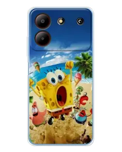 Чехол для ZTE Blade A54 с картинкой «Развлечения на пляже»