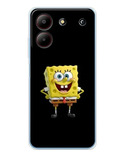 Чехол для ZTE Blade A54 с картинкой «Классический Губка Боб»
