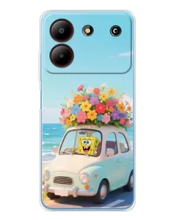 Чехол для ZTE Blade A54 с картинкой «Автомобильное путешествие»
