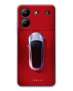 Чохол для ZTE Blade A54 з картинкою «Tesla Top View»