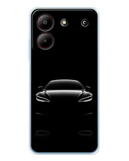 Чохол для ZTE Blade A54 з картинкою «Силует Tesla Night»