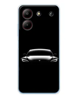 Чехол для ZTE Blade A54 с картинкой «Фары Tesla Night»