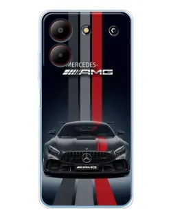 Чохол для ZTE Blade A54 з картинкою «Mercedes — білий карбон» Чохол для ZTE Blade A54 з картинкою «Mercedes — білий карбон»