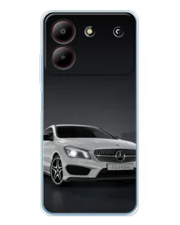 Чохол для ZTE Blade A54 з картинкою «Mercedes AMG GT Silver»