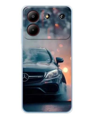 Чохол для ZTE Blade A54 з картинкою «Mercedes — нічне місто»