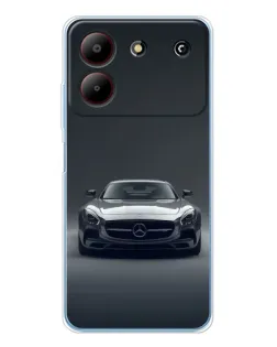 Чохол для ZTE Blade A54 з картинкою «Mercedes на чорному»
