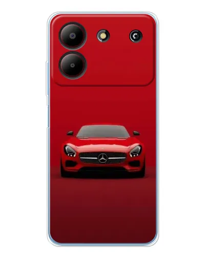 Чохол для ZTE Blade A54 з картинкою «Червоний Mercedes AMG»