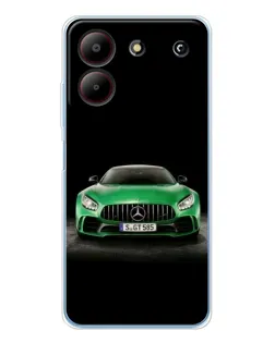 Чохол для ZTE Blade A54 з картинкою «Mercedes — неоновий лого»