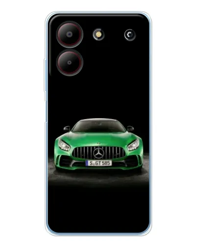 Чохол для ZTE Blade A54 з картинкою «Mercedes — неоновий лого»