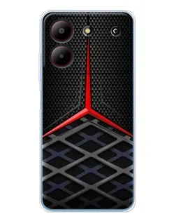 Чохол для ZTE Blade A54 з картинкою «Mercedes Carbon Grid»
