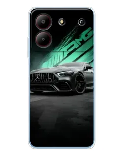 Чохол для ZTE Blade A54 з картинкою «Темний Mercedes AMG»
