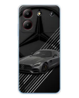 Чохол для ZTE Blade A54 з картинкою «Mercedes AMG — графіка»