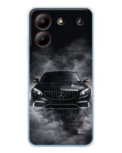 Чохол для ZTE Blade A54 з картинкою «Mercedes у диму»