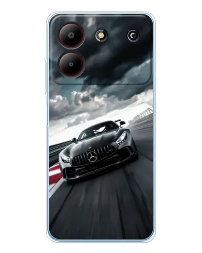 Чохол для ZTE Blade A54 з картинкою «Гоночний Mercedes AMG»