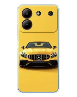 Чохол для ZTE Blade A54 з картинкою «Жовтий Mercedes GT»