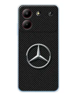 Чохол для ZTE Blade A54 з картинкою «Карбоновий Mercedes стиль» Чохол для ZTE Blade A54 з картинкою «Карбоновий Mercedes стиль»