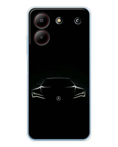 Чохол для ZTE Blade A54 з картинкою «Mercedes — силует авто» Чохол для ZTE Blade A54 з картинкою «Mercedes — силует авто»
