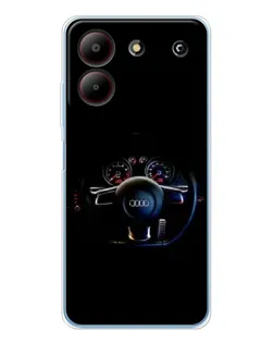 Чохол для ZTE Blade A54 з картинкою «Салон Audi — кермо» Чохол для ZTE Blade A54 з картинкою «Салон Audi — кермо»