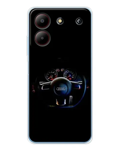 Чехол для ZTE Blade A54 с картинкой «Салон Audi — руль» Чехол для ZTE Blade A54 с картинкой «Салон Audi — руль»