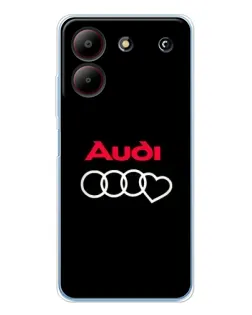 Чохол для ZTE Blade A54 з картинкою «Логотип Audi Heart»