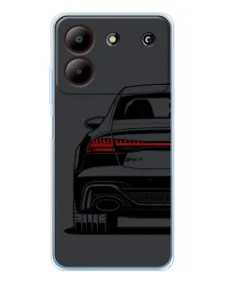 Чохол для ZTE Blade A54 з картинкою «Задня частина Audi — арт»