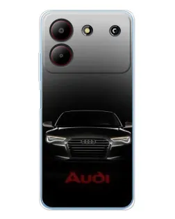 Чохол для ZTE Blade A54 з картинкою «Audi — градієнтний контур»