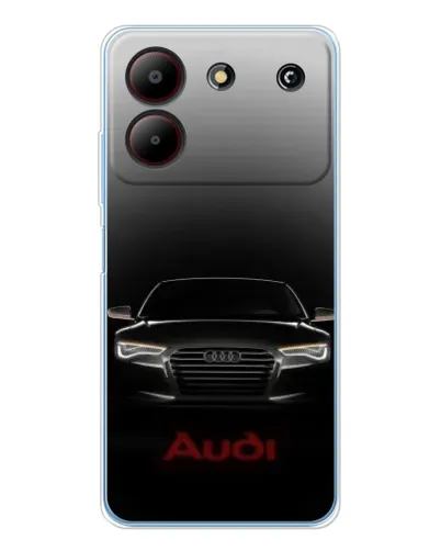 Чехол для ZTE Blade A54 с картинкой «Audi — градиентный контур» Чехол для ZTE Blade A54 с картинкой «Audi — градиентный контур»