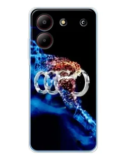 Чохол для ZTE Blade A54 з картинкою «Енергія лого Audi»