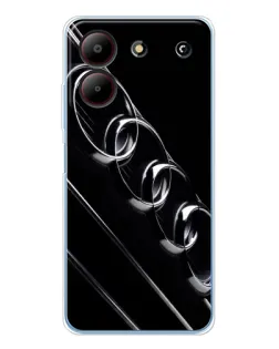 Чохол для ZTE Blade A54 з картинкою «Audi — абстрактні кільця»