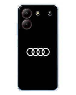 Чохол для ZTE Blade A54 з картинкою «Audi White Logo»