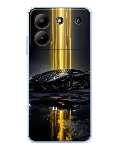 Чехол для ZTE Blade A54 с картинкой «Ночной Lamborghini драйв»