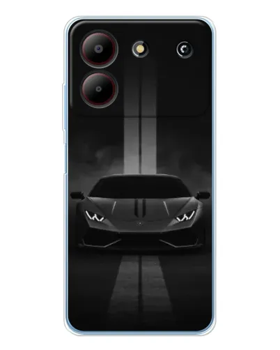 Чехол для ZTE Blade A54 с картинкой «Lamborghini симметрия дорог»