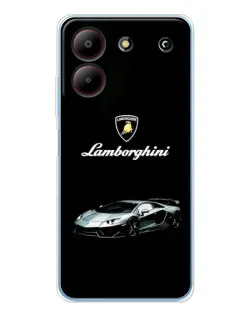 Чехол для ZTE Blade A54 с картинкой «Логотип Lamborghini классика»