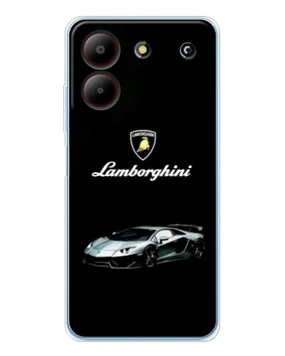 Чехол для ZTE Blade A54 с картинкой «Логотип Lamborghini классика»
