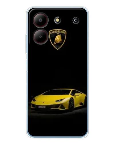 Чехол для ZTE Blade A54 с картинкой «Lamborghini желтый акцент»