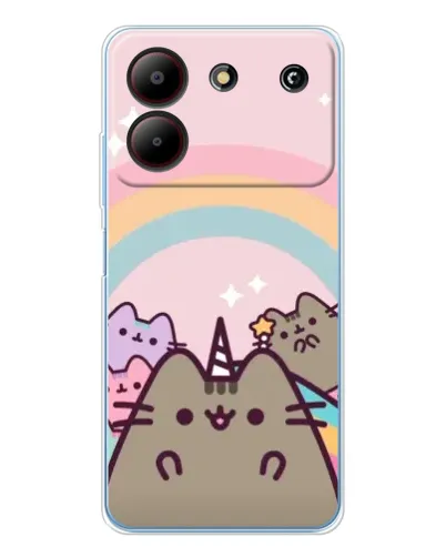 Чехол для ZTE Blade A54 с картинкой «Единорог Pusheen» Чехол для ZTE Blade A54 с картинкой «Единорог Pusheen»