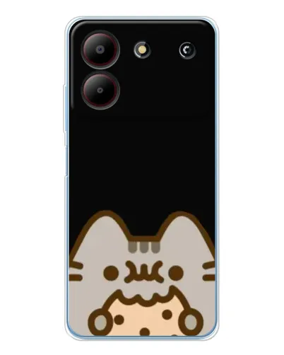 Чехол для ZTE Blade A54 с картинкой «Пушин на черном» Чехол для ZTE Blade A54 с картинкой «Пушин на черном»