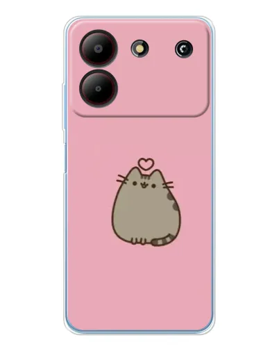 Чехол для ZTE Blade A54 с картинкой «Pusheen сердце» Чехол для ZTE Blade A54 с картинкой «Pusheen сердце»