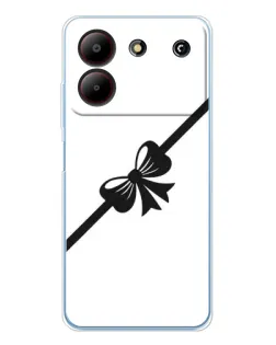 Чехол для ZTE Blade A54 с картинкой «Диагональный бант»