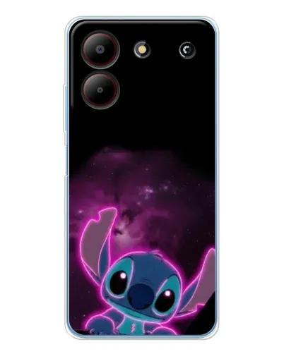 Чехол для ZTE Blade A54 с картинкой «Неоновый Stitch»