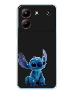 Чехол для ZTE Blade A54 с картинкой «Стич на черном» Чехол для ZTE Blade A54 с картинкой «Стич на черном»