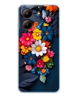 Чехол для ZTE Blade A54 с картинкой «Цветочная феерия»