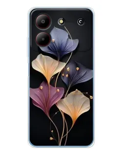 Чехол для ZTE Blade A54 с картинкой «Лиловые цветы грации»