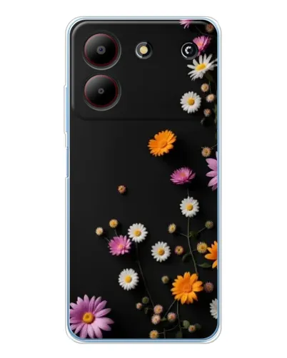 Чехол для ZTE Blade A54 с картинкой «Цветочная композиция»