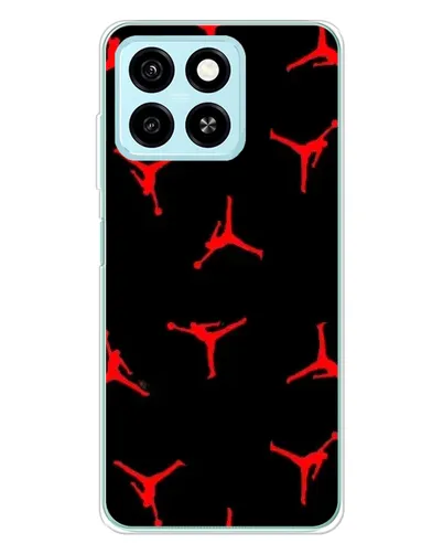 Чехол для ZTE Blade A55 с картинкой «Jordan Red Pattern»