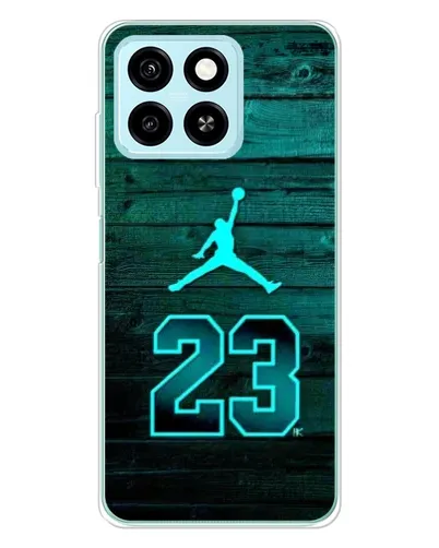 Чехол для ZTE Blade A55 с картинкой «Jordan Cyan 23»