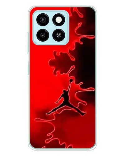 Чехол для ZTE Blade A55 с картинкой «Jordan Red Smoke»